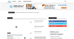 Desktop Screenshot of geekawhat.com